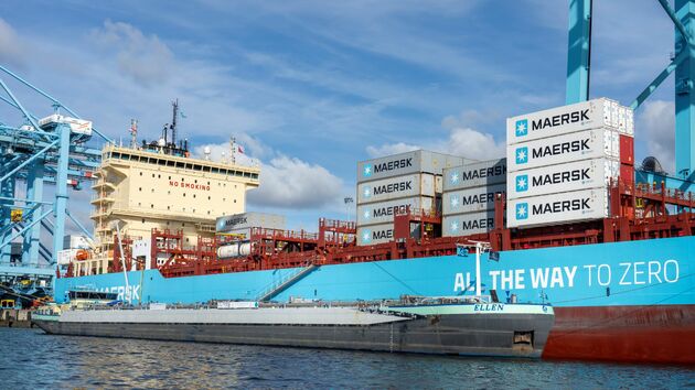 Eerste Groene Methanol In Haven Rotterdam Foto Jerry Lampen